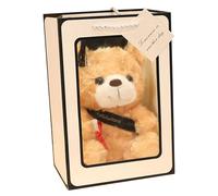 Plush Stuffed Graduation,Stuffed Graduation Bear with Black Cap - Cute Custom Brown Bear, Grad for Her, for Him, for College, High School
