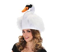 Plush Swan Hat Costume Accessory Soft, Adjustable, & One Size Fits Most - Perfect for Parties, Events
