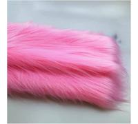 Plush Synthetic Fur Fabric 10 Cm 180x50 Cm Soft Synthetic Plush for Costumes, Gnomes, Cosplay, Hobbies, Camera Floors, Toys(Pink)