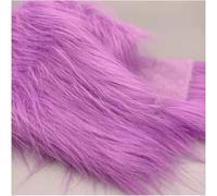Plush Synthetic Fur Fabric 10 Cm 180x50 Cm Soft Synthetic Plush for Costumes, Gnomes, Cosplay, Hobbies, Camera Floors, Toys(Purple)
