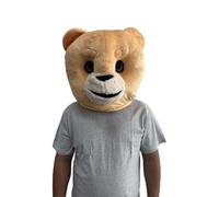 Plush Teddy Bear Animal Mask Mascot Head Bear Costume Halloween Christmas Dress