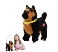 Plush Teddy Toy Puppy Electronic Interactive Dog - Walking,Barking,Tail Wagging,Stretching Companion Animal for Girls & Boys Kids Age 3 4 5 6