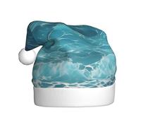 Plush The deep blue sea Christmas Hat, festive costume accessory, soft to the touch, perfect for Christmas and holiday parties.