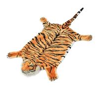 Plush Tiger Rug Brown Polyester 144cm Lifelike Foam Head 144 x 78 cm Soft Plush