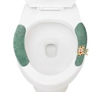 Plush Toilet Seat Cover - Warm Thick Cushion, Durable Raised Lid Protector, Comfortable Soft Bathroom Accessory | Self Adhesive with Simple Design, Cozy Pad for Toilets Where