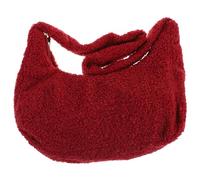 Plush Top Handle Bag for Women Casual Winter Style | Lightweight Shoulder Carry, Pure Colour Finish, Daily Essentials and Cosmetics, Fashionable Simple Random Color Random Style