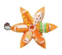 Plush Toy Chew Toy for Dogs | Soft Interactive Squeaky Pumpkin Game with Wrinkle Paper - Dog Enrichment Toys, For Game, Training, Against Boredom, Indoor and Outdoor, on Travel and Family Time