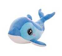 Plush Toy Dolphin Doll Stuffed Toy Cushion Cuddly Toy Dolphin for Playing and Cuddling, Soft Cuddly Toy for Girls, Boys, Babies (40 cm, Blue)