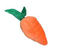 Plush Toy for Dogs - Carrot Shape Interactive Teething Toys, Squeaky Toys for Small Dogs - for Fetch Activities, Tug of War, at Home, Dog Sitter, Carrier, Moments
