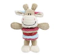 Plush toy for dogs in the shape of a cow with a TPR ring Ebi