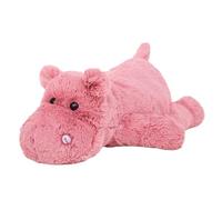 Plush Toy Hippo, Cuddly Toy Pink Hippo Soft Toy, Cuddly Toy Hippo for Cuddling and Playing, Gift for All Age and Any Occasion (35 cm, Pink)