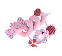 Plush Toy: Interactive Stuffed Animal with Squeaker, Soft Rattle Sound, Soft Fabric for Skin, Exploration Design of the Hand | Cradle Moses Car Seat