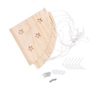 Plush Toy Organizer Wooden Hanging Corner, Adjustable Length for Nursery Play Room, Kids Room