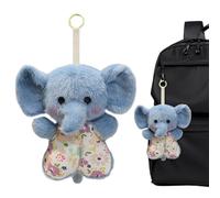Plush Toy, Soft Stress Relief Figure, Pocket Doll Pendant 3.9in for Backpack Use, PP Cotton Filling, Long-Tail Cute Portable Character Collectors Choice, Multi-Purpose Daily Calm-Down Com