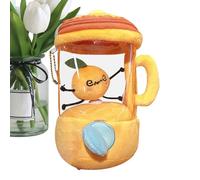 Plush Toy, Stuffed Animal Doll, Fruit Blender Plush, Huggable Soft Fabric, Rotatable Interior Design, Sleep Companion for Kids Bedroom Living Room, 3.94x3.54x6.3 Inches, 1 Piece