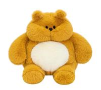 Plush Toy Stuffed Cartoon Bear Doll - 40cm Soft Chubby Animal Plushie with Round Belly, Cute Sleeping Hug Pillow Plush Toy for Girls, Kids Room Decor or Cuddly Bedtime Companion