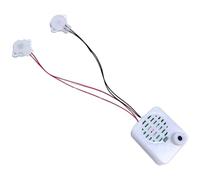 Plush Toy Voice Recorder - Portable Sound Message Module, Small Audio Recording Insert, Battery Powered Playback Piece, Custom Talking Element | Pair