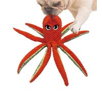 Plush Toy with Squeaker for Dogs, Octopus Shaped Dog Chew Toy, Stuffed Chew Toy for Puppies | For Stress Management, Exercise, Tug of War, Training, Teething and Aggressive Chewers