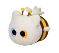 Plush Toys - Adorable Cat Bee, Soft Cotton Filling, Smooth Touch Fabric, Huggable Cuddly Texture, Decorative Pillow Accessory, Stuffed Doll for Girls Boys, Bedroom, Sofa, Indoor, Portable