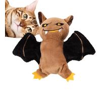 Plush Toys for Cats, Squeaky Cats Teething Toys - USB Charging Electric Cat Chew Toy, Funny Bat Shaped Toy What Pro