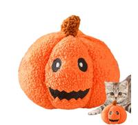 Plush Toys for Pets, Pumpkin Chewable Toys for Dogs - Interactive Squeaky Game to Reduce Boredom Halloween Play at Home Enrichment Activity