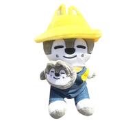 Plush Toys Pendant Doll with Hat and Small Crossbody Bag Cute Plush Sitting Doll Spring Kindergarten Stray