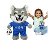 Plush Toys - Plush Wolf Companion - Cartoon Sound Pendant for Home Decoration, Suitable for Sleep, Bed, Backpack, Travel, Birthday, Adult, Stroller and Holiday