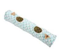 Plush Tunnel Toy Star Ear Collapsible Channel with Interactive Ball Cat Tunnel Cat Tube for Kitten Puppy Rabbit and Small Pet Active Play and Exploration (Love ear model)