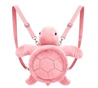 Plush Turtle Backpack, Cute Pocket Costume, Sea Turtle Backpack, Distinctive Festival Outdoor Gear, for Birthday Festival Daily Playtime Family School Outdoor Travel Girls Boys (Pink)