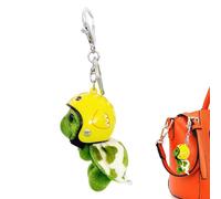 Plush Turtle Keychain - Mini Animal Keychain | Cute Plush Turtle Backpack Charm with Helmet, Soft Doll Pendant, Key Ring Holder for Kids, Bags, Phones, Jewelry Gift