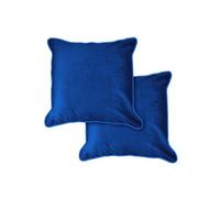 Plush Velvet Cushion Cover In Navy Blue