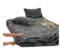 Plush Velvet Fitted Sheet, 11 Inch Deep Pocket Bottom Sheet, Luxury Flannel Fabric, Full Elastic Band, Cozy Warm and Breathable, Includes Pillowcase(Grey,200x220cm)