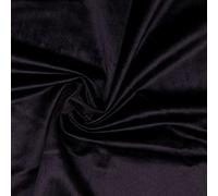 Plush Velvet Velour Fabric Material Dark Purple, 1Mtr - 150cm x 100cm
