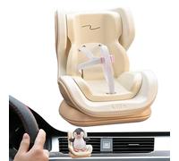 Plush Vent Clip - Doll Car Seat, Stuffed Toy Accessory, Decorative Carseat Doll with Soft Material for Educational Role Play, School Toys, Teachers Family Game Nights Use