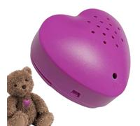 Plush Voice Recorder - Pro | Heart-Shaped Adjustable Sound Module with Vibration | Relaxation Device 2.17 x 2.17 x 1.5 Inches for Sleep Children and Puppies Heart Hardware