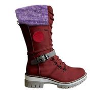 Plush Warm Cotton Shoes Wear and Anti Boots Five Finger Cotton Shoes Outdoor Sports Shoes Men's and Women's Hiking Shoes Short Ran Boots (Red, 4)