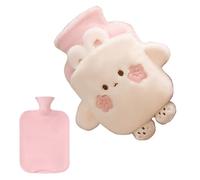 Plush Warm Water Ball Foot Warmer Animal Shape 1L | Cartoon Hot Water Bag for Patients Elderly Students Athletes Office Sofa Bed Work Camping Picnic