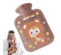 Plush Water Filled Hand Warmers Winter Hot Water Bottle Plush Warm Water Bag 500ml Hot Water Bag Large Capacity Soft Heating Pad Bed Warmer for Hands and Waist