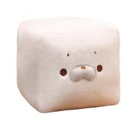Plush White Cube Doll - Adorable Soft Stuffed Collectible Figure for Stress Relief and Room Decoration, Comfort Design with Shape Retention Function for Home, Work Spaces, Kids and Adults Use