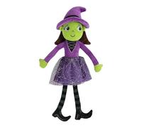 Plush Witch Doll - Halloween Toy Decor | PP Cotton Material with Cute Design, Indoor Ornament Accessory, Party Girls Gift, Office Table Display, Living Room Decoration