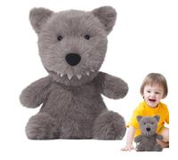 Plush Wolf - 9.84 Inch Grey Wolf | Skin-Friendly Cute Doll Collectible Pillows Figure Soft Comfortable for Nursery Bedroom Boys Living Room Girls Kids