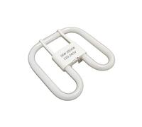 PLUSHA 16W 2D 4-Pin Square Energy Saving Light Bulb Lamp, GR10q Fluorescent Tube, Cool White, Long-Lasting & Efficient [Energy Class A]