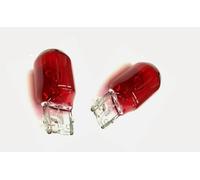 PLUSHA 2 Pack 12V 21W Amber Red Car Bulbs, Tail Brake Stop Signal Light Bulbs for Vehicles, Rear Indicator Replacement, Universal Fit Automotive Lighting