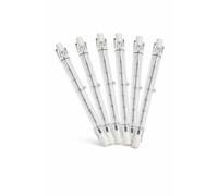 PLUSHA R7s Halogen Light Bulbs Dimmable 118mm, 230W Linear J118 Bulbs, 2700K Warm White Tube Light, R7s Replacement Bulb for Lamps & Security Lights - Pack of 6