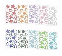 PLUSHCEWT 10 Sheets Face Gems for Kids & Women,Star Face Jewels,Self-Adhesive Gem Stickers for Face,Hair,Body,DIY Crafts,Festival Face Stickers for Women Girls