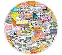 PLUSHCEWT 100 Pcs Motivational Stickers for Adults & Teens-Waterproof Vinyl Decals Positive Affirmation Gifts,Cute Scrapbooking Journal Laptop Water Bottle Vision Board Stickers Aesthetic for Adults