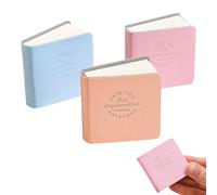 PLUSHCEWT 3 Pcs Mini Watercolour Sketchbook,5x5cm Small Notebooks Pocket Size Sketchbook,Tiny Travel Watercolor Book,Portable Leather Cover Art Sketchbook,Journal Notebook for Girls,Artists,Kids