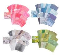 PLUSHCEWT 400 Sheets Vintage Scrapbook Paper Set,8x8cm Patterned Papers,Travel Scrapbook Journaling Supplies for DIY Scrapbooking,Junk Journal,Card Making Supplies,Aesthetic Stationery Collage Craft