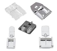 PLUSHCEWT 5 Pcs Sewing Machine Feet Set,Includes Invisible Zip & Walking Foot for Sewing Machine -Compatible with Brother,Singer,Janome Low Shank Machines