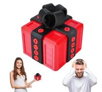 PLUSHCEWT Annoying Prank Gift Box - Prank Novelty Gift Wrap Box for Small Jewellery,Toys,Cash and Surprises - Fun Prank Gifts Ideal for Birthday,Christmas,Halloween (Red & Black)